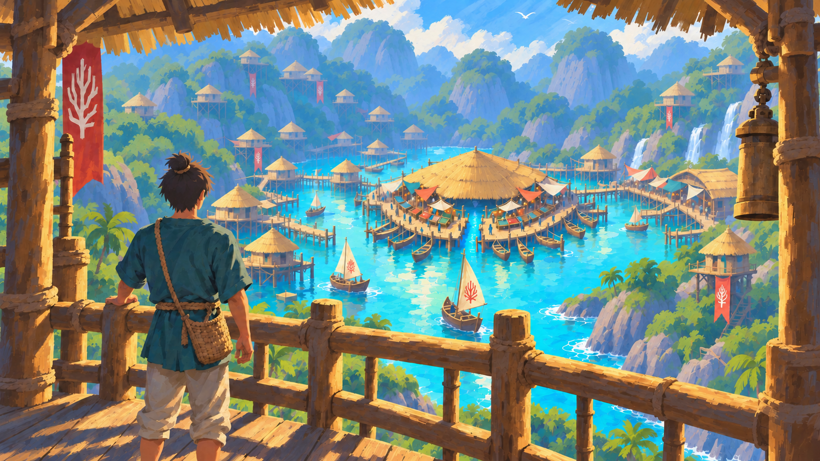 Harbor village concept artwork