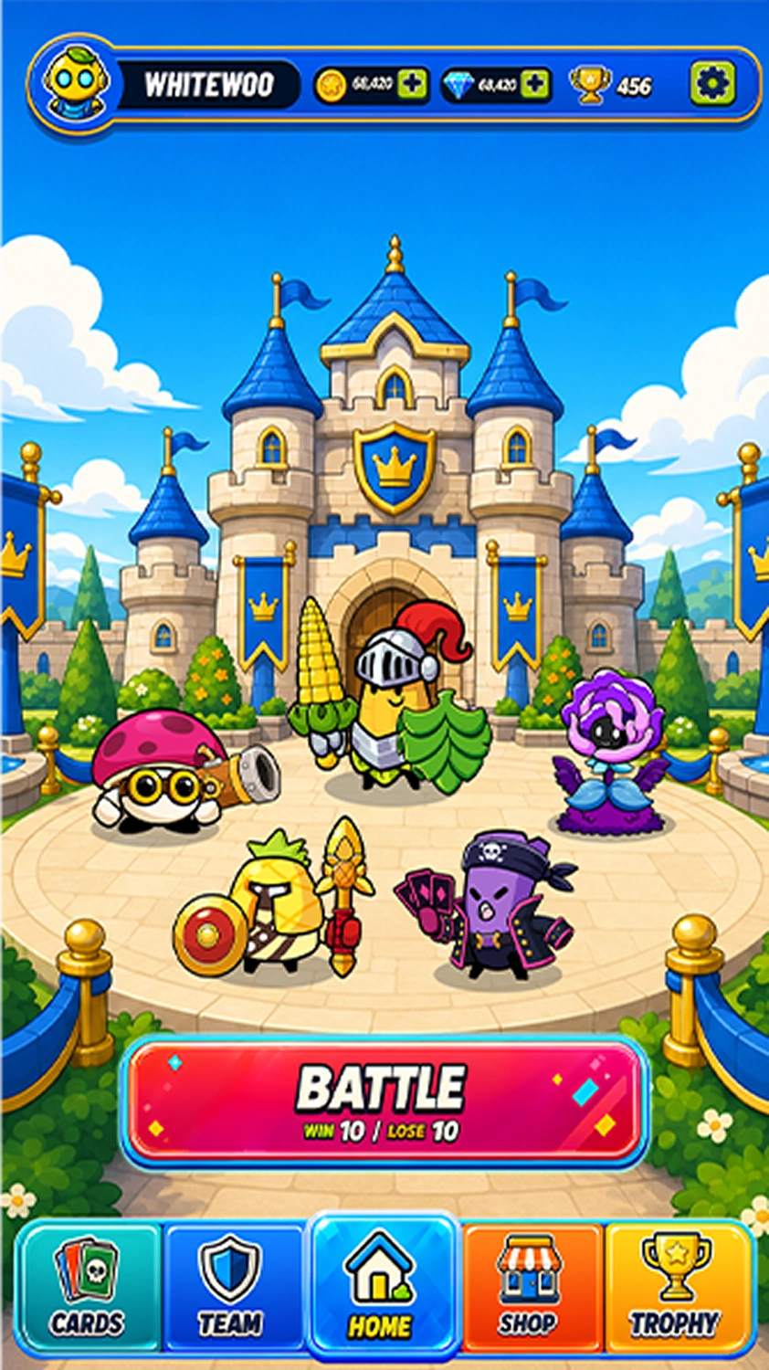 Juicy Tactics — Home after the loading demo